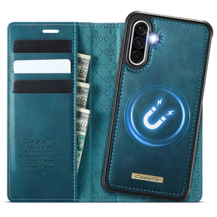 RFID Detachable Leather Card Holder Case For Samsung A Series Galaxy A04S / Blue 10:350383#For Galaxy A04S;14:173#Blue;200007763:201336100