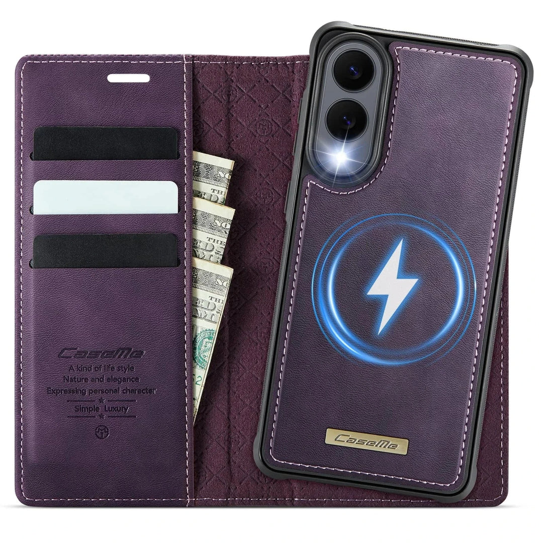 RFID Detachable Leather Card Holder Case For Samsung S Series
