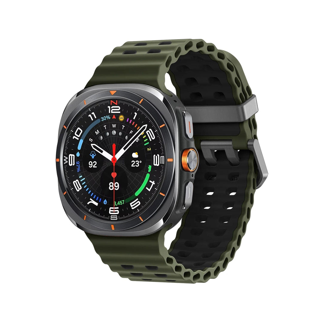 Rugged 2 Tone Sports Watch Band For Samsung Watch 7 Ultra army green-black / galaxy watch ultra 200000049:201009050#army green-black;200000051:100016944#galaxy watch ultra;200007763:201336100