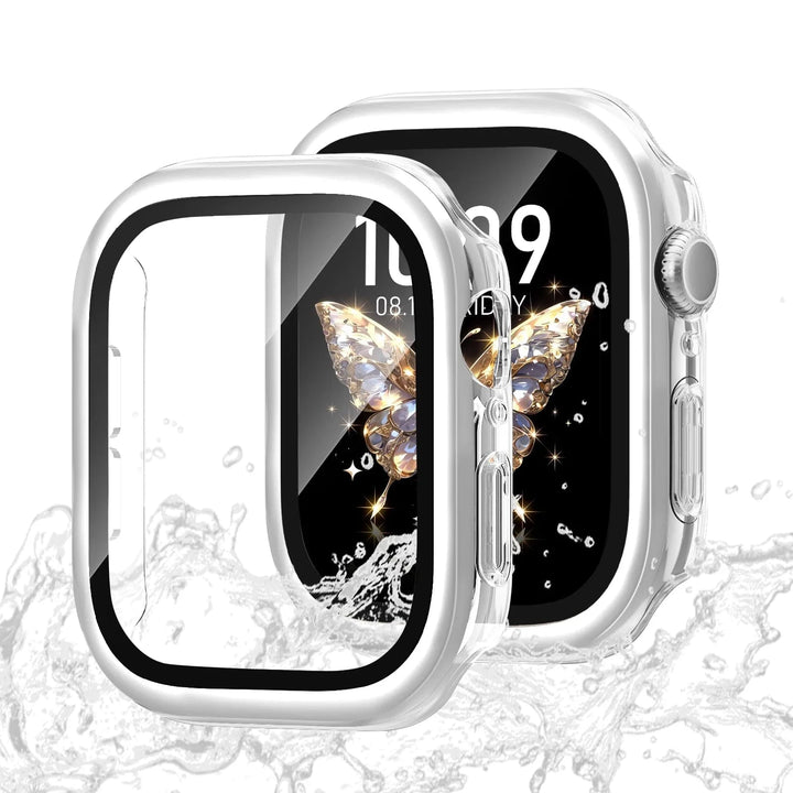 Tempered Glass Metal Case transparent-silver / 42mm 14:29#transparent-silver;200000046:4548336649#42mm series 10;200007763:201336100