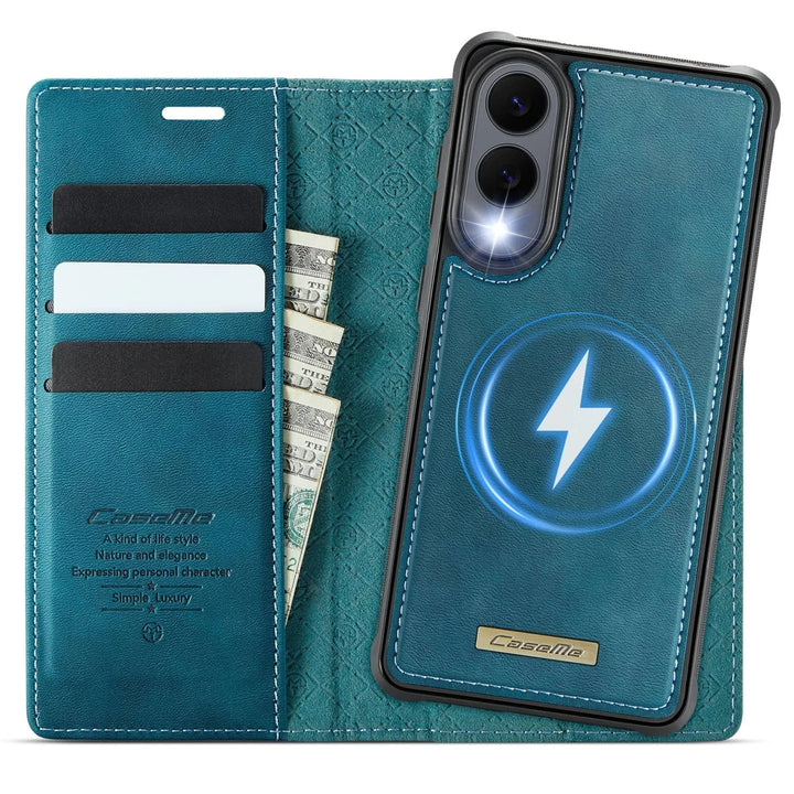 RFID Detachable Leather Card Holder Case For Samsung S Series Galaxy S21 / Blue 10:529#For Galaxy S21;14:173#Blue;200007763:201336100