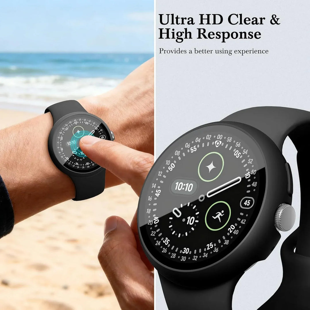 Tempered Glass Case For Google Pixel Watch