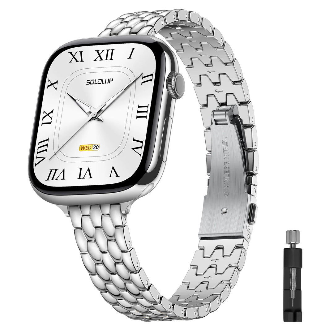 Pebble Link Stainless Steel Watch Band