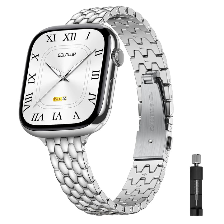 Pebble Link Stainless Steel Watch Band