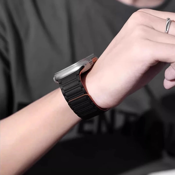 Magnetiskt silikon Klockarmband
