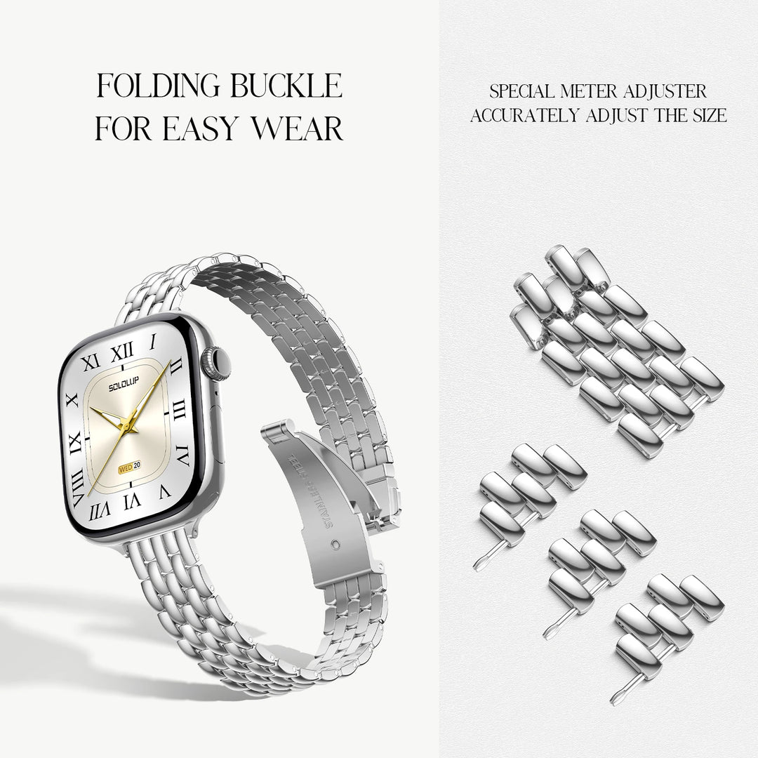 Classic Link Slim Stainless Steel Watch Band