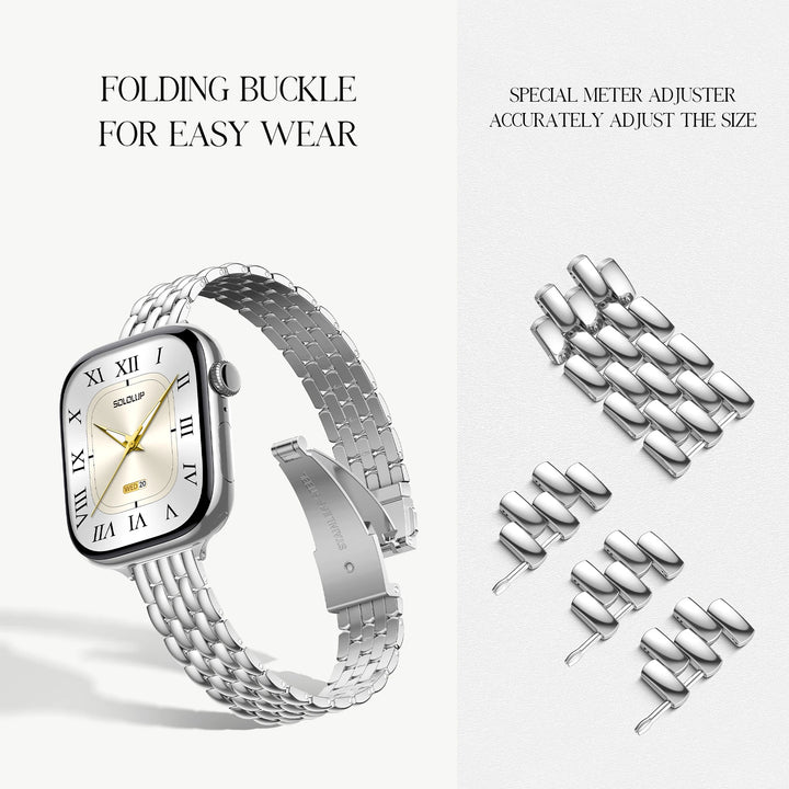 Classic Link Slim Stainless Steel Watch Band