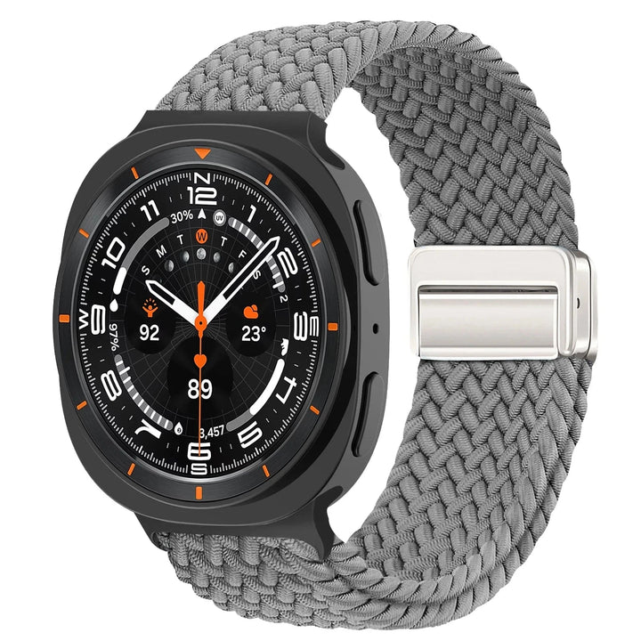 Braided Magnetic Sports Band For Samsung Watch 8 light gray / galaxy watch 8 44mm 200000049:201009050#light gray;200000051:201336458#galaxy watch 8 44mm;200007763:201336100