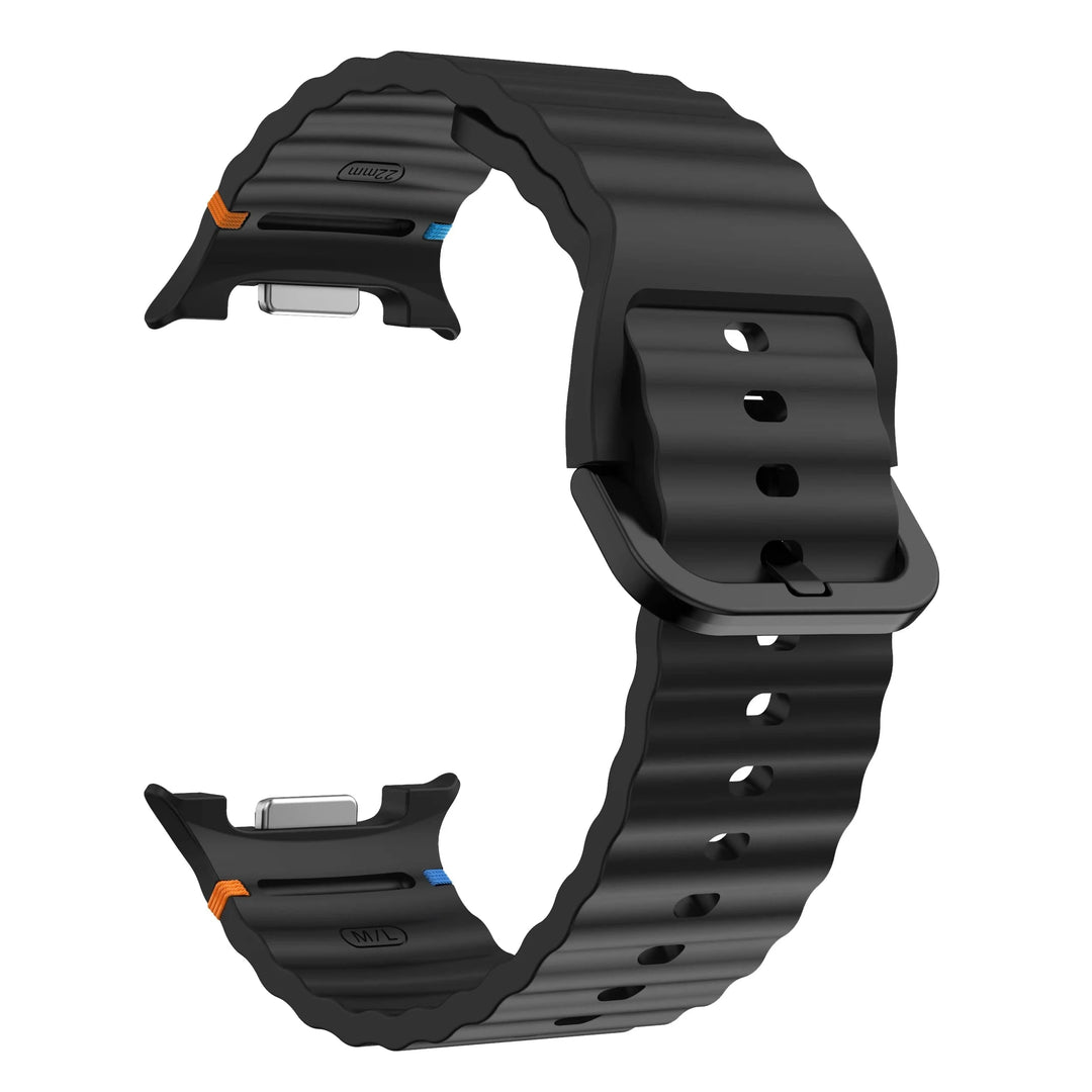 Silicone Sports Band For Samsung Watch 8 Black / galaxy watch 8 40mm 200000049:76119733#black;200000051:100016950#galaxy watch 8 40mm;200007763:201336100