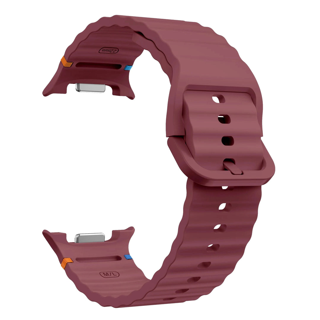 Silicone Sports Band For Samsung Watch 8 Wine Red / galaxy watch 8 40mm 200000049:2332437014#wine red;200000051:100016950#galaxy watch 8 40mm;200007763:201336100