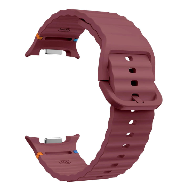 Silicone Sports Band For Samsung Watch 8 Wine Red / galaxy watch 8 40mm 200000049:2332437014#wine red;200000051:100016950#galaxy watch 8 40mm;200007763:201336100
