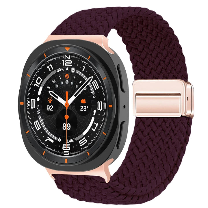 Braided Magnetic Sports Band For Samsung Watch 8 Cherry / galaxy 8classic 46mm 200000049:350686#cherry;200000051:3269252#galaxy 8classic 46mm;200007763:201336100