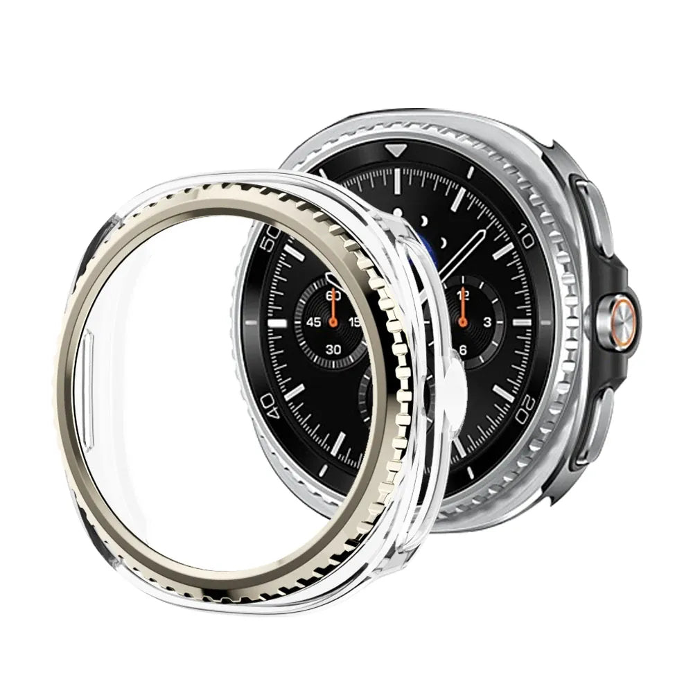 Bezel Protective Case For Samsung Watch 8 Starlight / China Mainland / Galaxy8 classic 46mm 14:193#Starlight;200000046:201718821#Galaxy8 classic 46mm;200007763:201336100