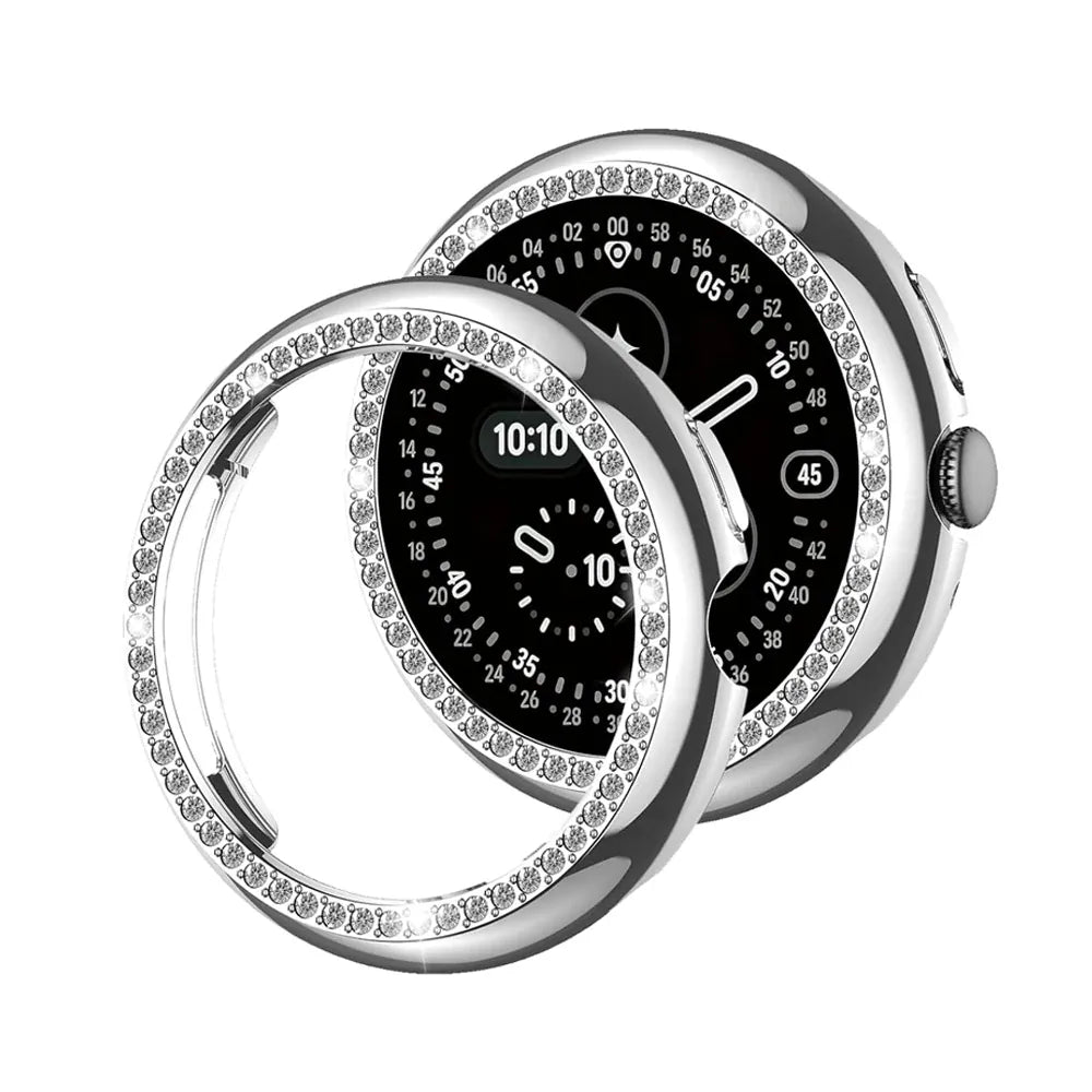 Rhinestone Diamond Case For Google Pixel Watch Silver / Pixel Watch 4 41mm DX2508293S02