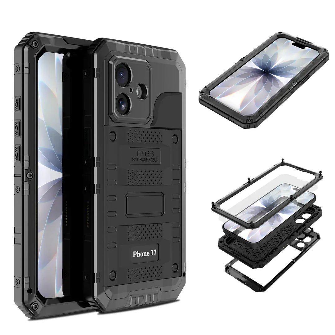 Waterproof Heavy Duty Phone Case iPhone 17 / Black CM20230304-17-Black-with box