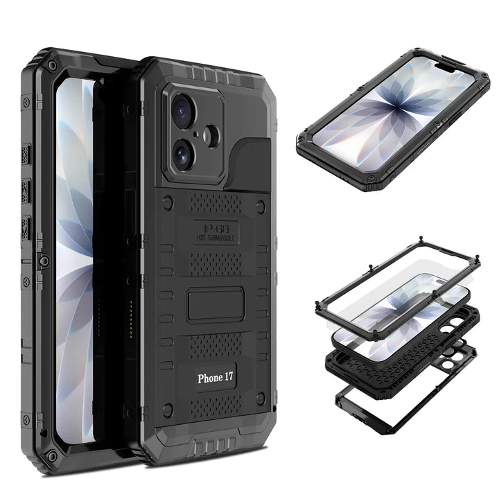 Waterproof Heavy Duty Phone Case iPhone 17 / Black CM20230304-17-Black-with box