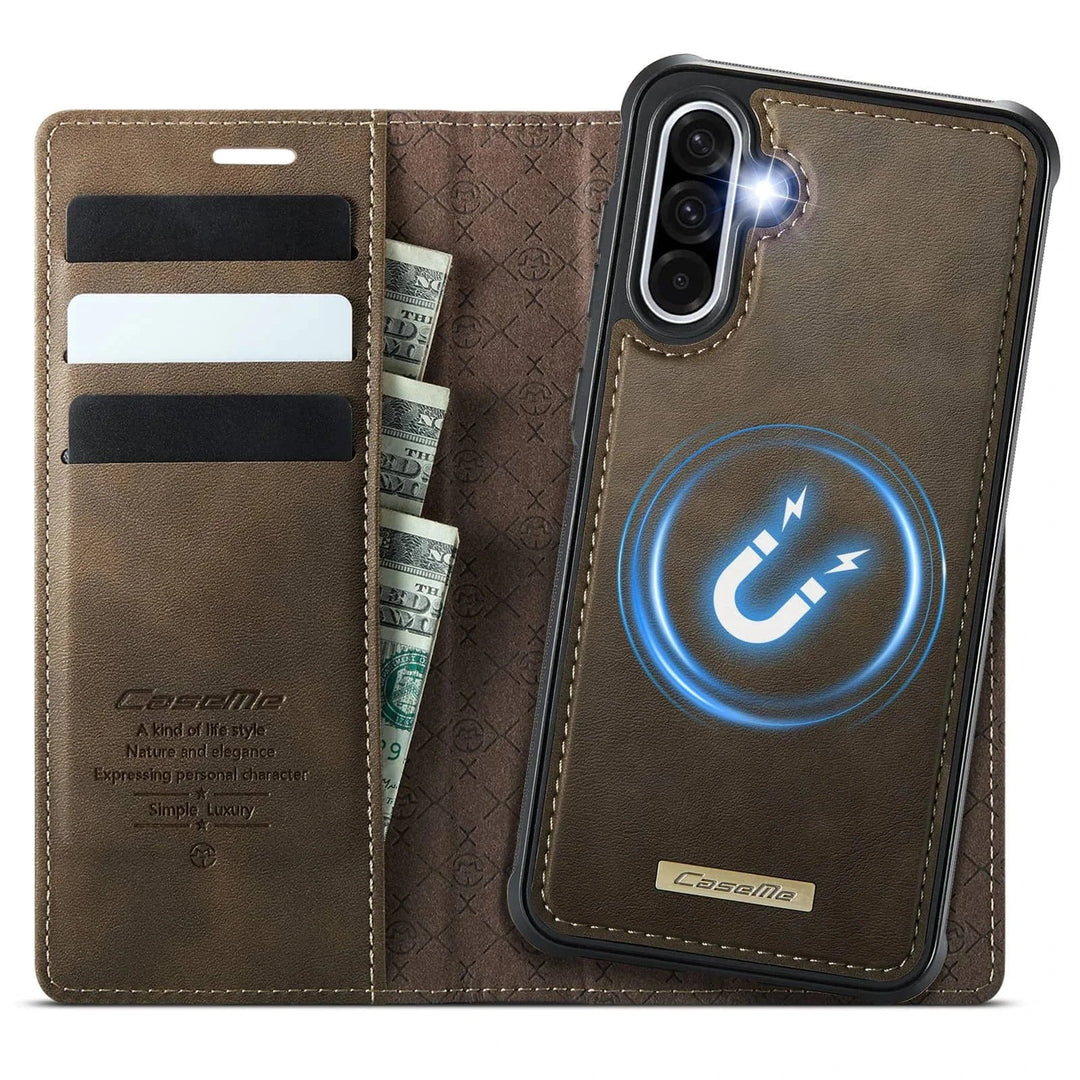 RFID Detachable Leather Card Holder Case For Samsung A Series Galaxy A04S / Brown 10:350383#For Galaxy A04S;14:200002985#Brown;200007763:201336100