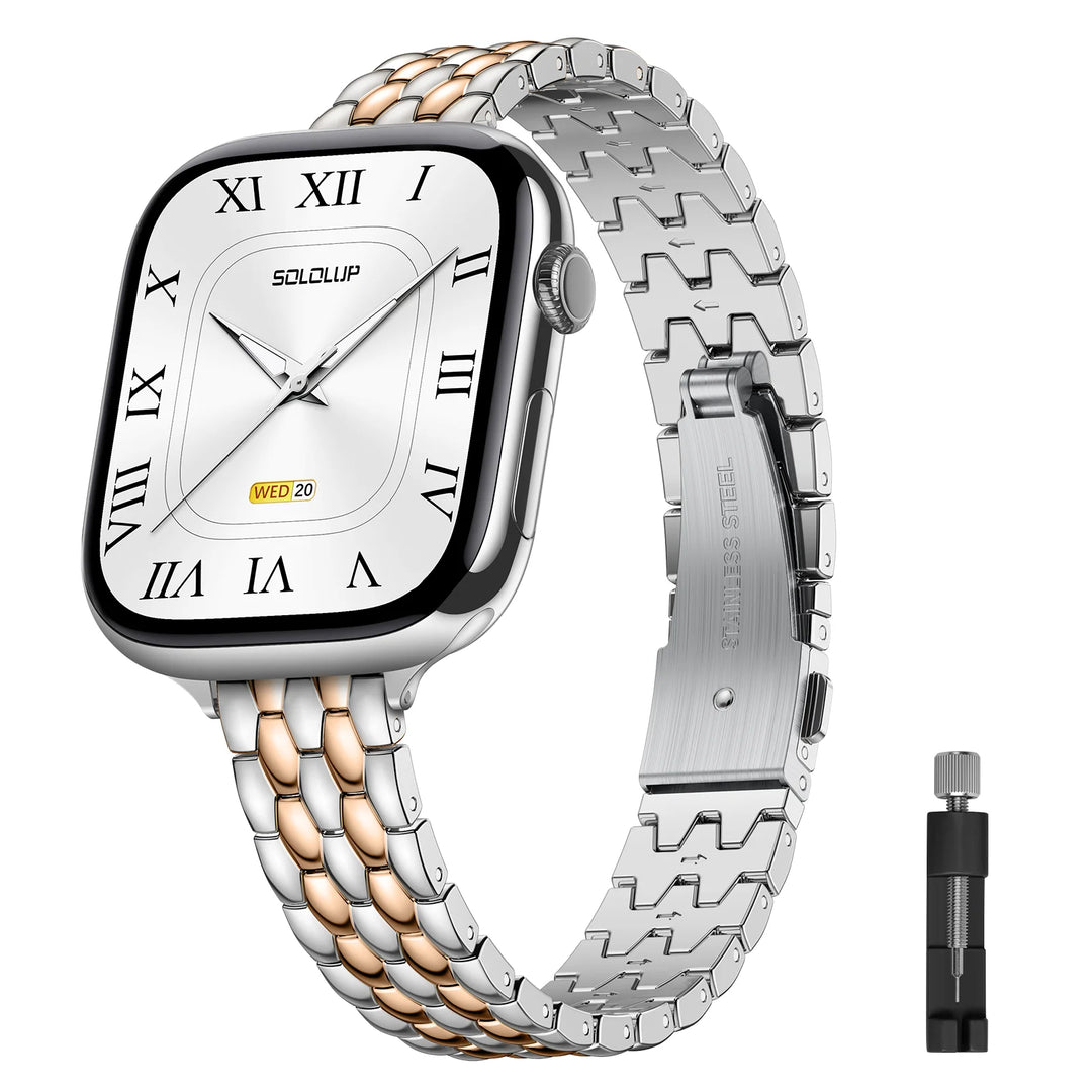 Pebble Link Stainless Steel Watch Band