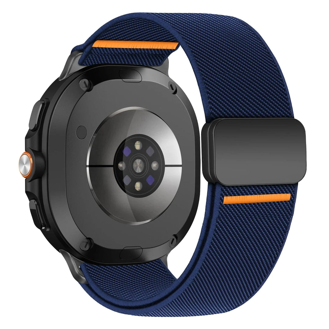 Magnetic Nylon Sports Band For Samsung Watch 8 midnight blue / galaxy watch 8 44mm 200000049:201449057#midnight blue;200000051:201336458#galaxy watch 8 44mm;200007763:201336100