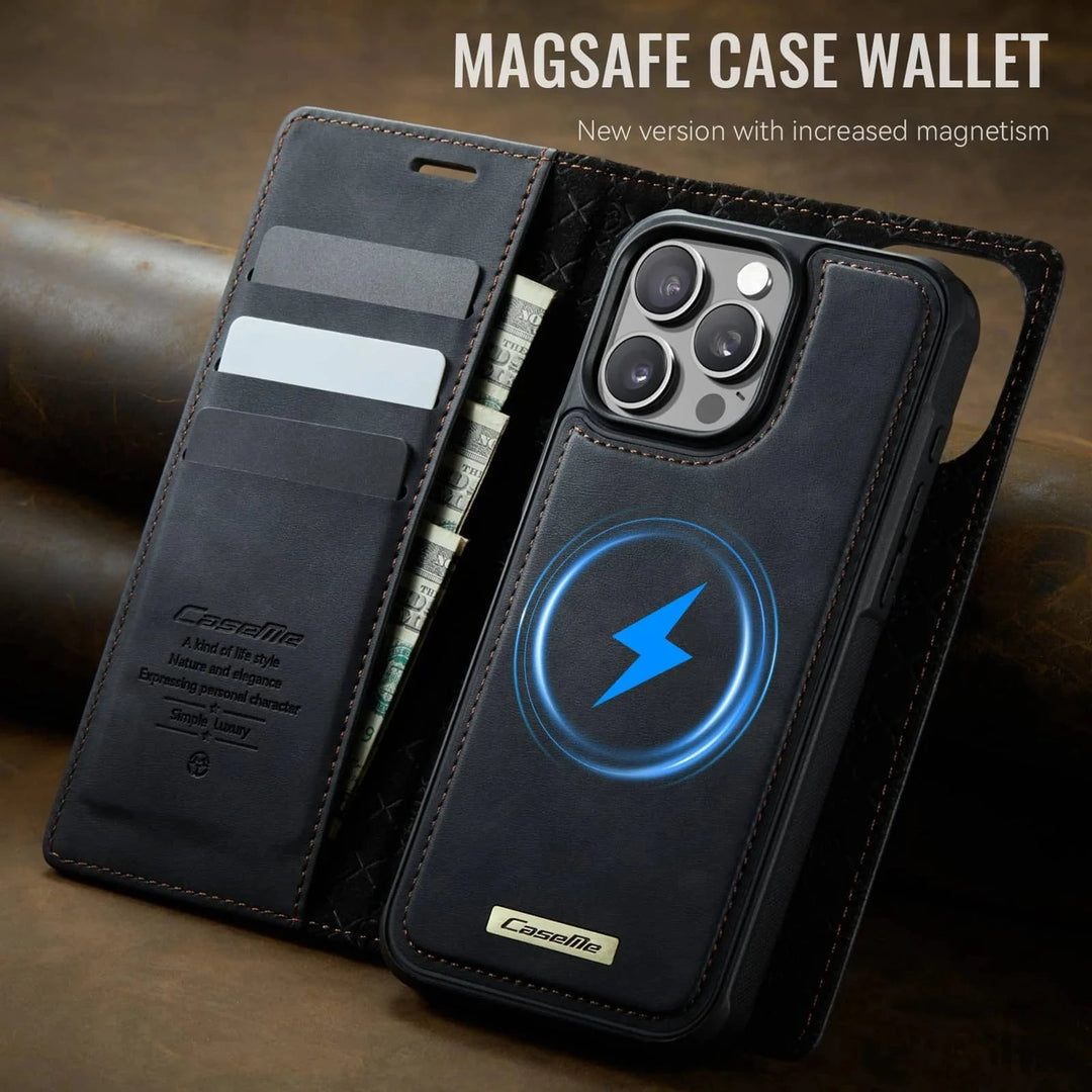 RFID Detachable Leather Card Holder Phone Case