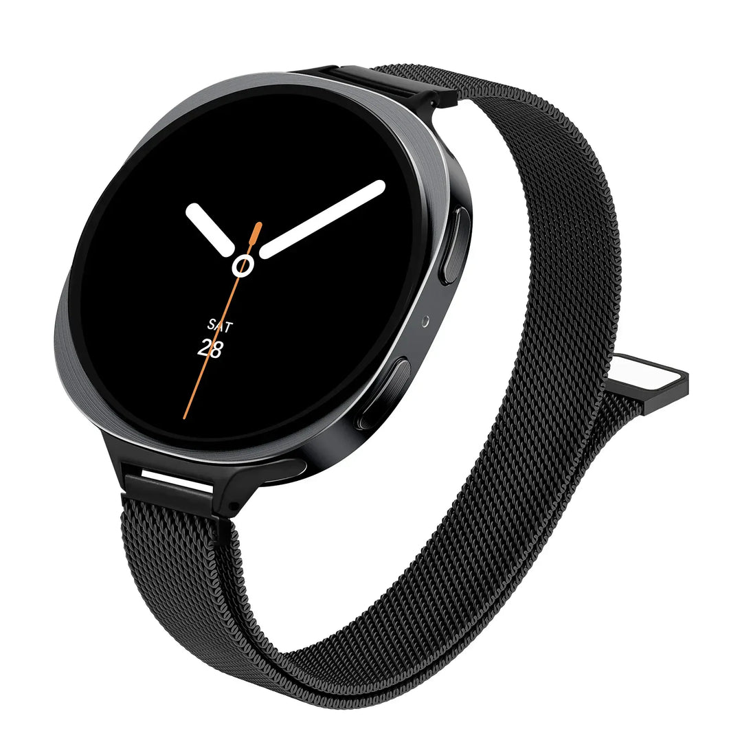 Slim Milanese Stainless Steel Band For Samsung Watch 8 Galaxy watch 8 40mm / Black DX250925102