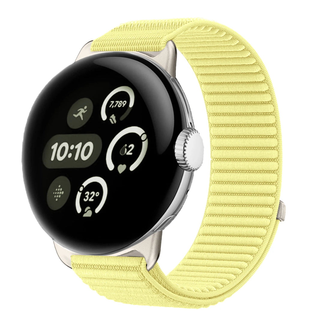Nylon Band For Google Pixel Watch Light yellow / Pixel Watch 1 41mm DX2512272S19