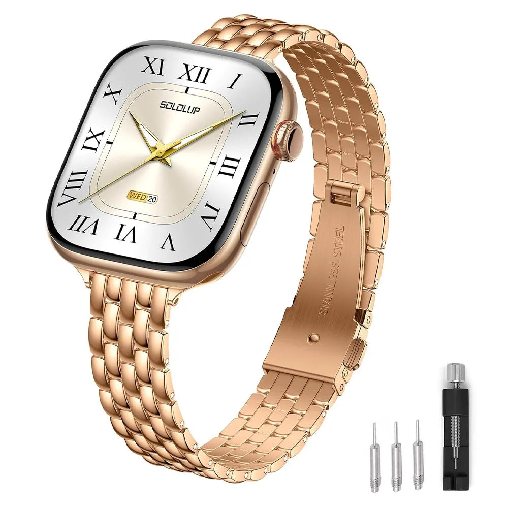 Classic Link Slim Stainless Steel Watch Band