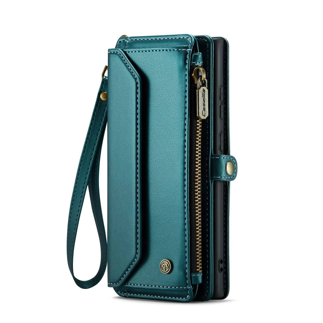 RFID Crossbody Leather Wallet Case For Samsung Galaxy Galaxy S20 FE / Green CM20240918-03-Samsung S20 FE-Green