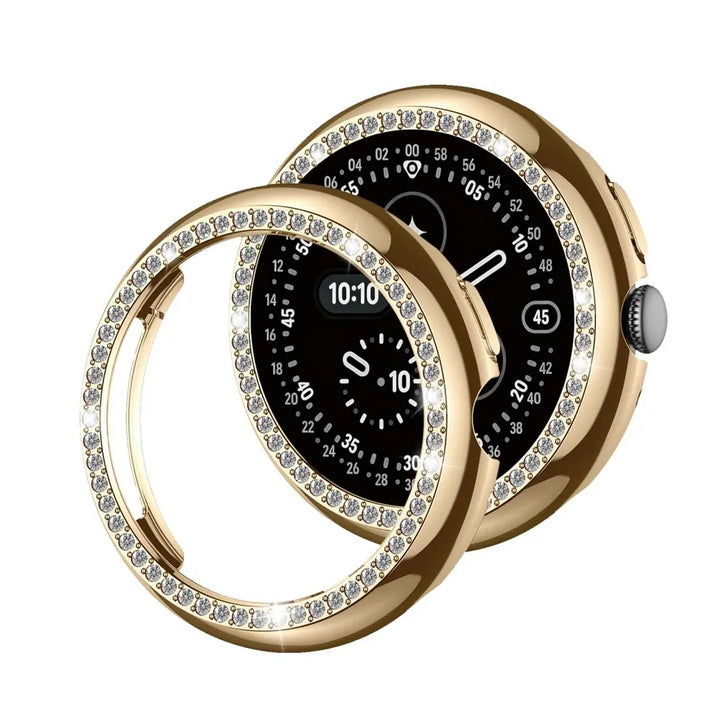 Rhinestone Diamond Case For Google Pixel Watch Gold / Pixel Watch 4 41mm DX2508293S05