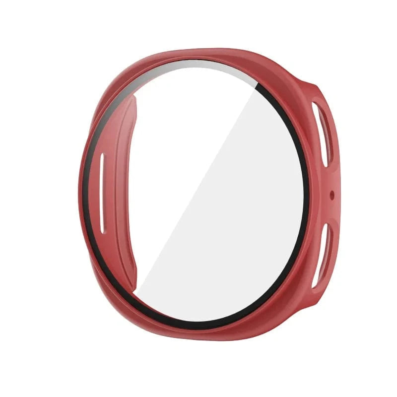 Tempered Glass Case For Samsung Watch 8 red / galaxy watch 8 44mm 14:203126879#red;200000046:201720835#galaxy watch 8 44mm;200007763:201336100