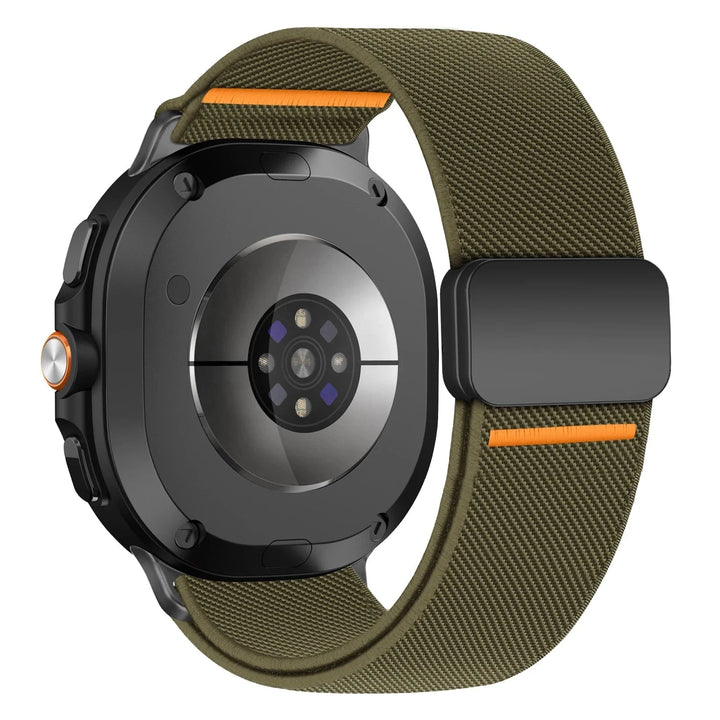 Magnetic Nylon Sports Band For Samsung Watch 8 army green / galaxy watch 8 44mm 200000049:201009050#army green;200000051:201336458#galaxy watch 8 44mm;200007763:201336100