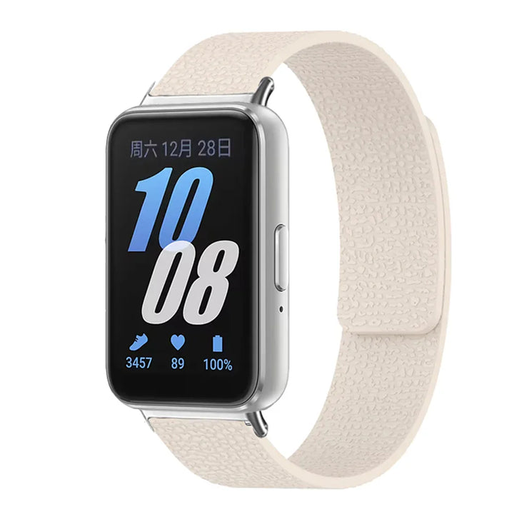 Silicone Magnetic Loop Band For Samsung Fit 3 Starlight / China Mainland / for Galaxy fit 3 200000049:5057797568#Starlight;200000051:100016945#for Galaxy fit 3;200007763:201336100