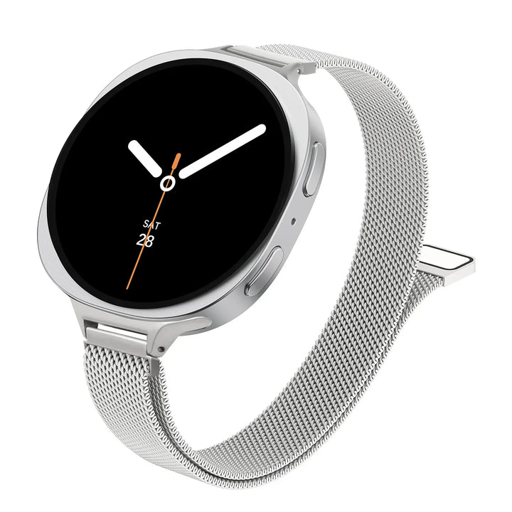 Slim Milanese Stainless Steel Band For Samsung Watch 8 Galaxy watch 8 40mm / Silver DX250925101