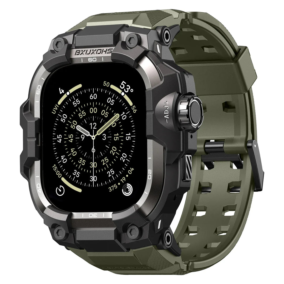 Tactical Watch Band With Built In Case Army Green / 49mm Ultra 3 2 1 200000049:506942013#Army Green;200000051:100016950#49mm Ultra 3 2 1;200007763:201336100