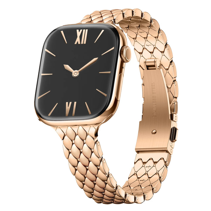 Slim Scale Stainless Steel Watch Band