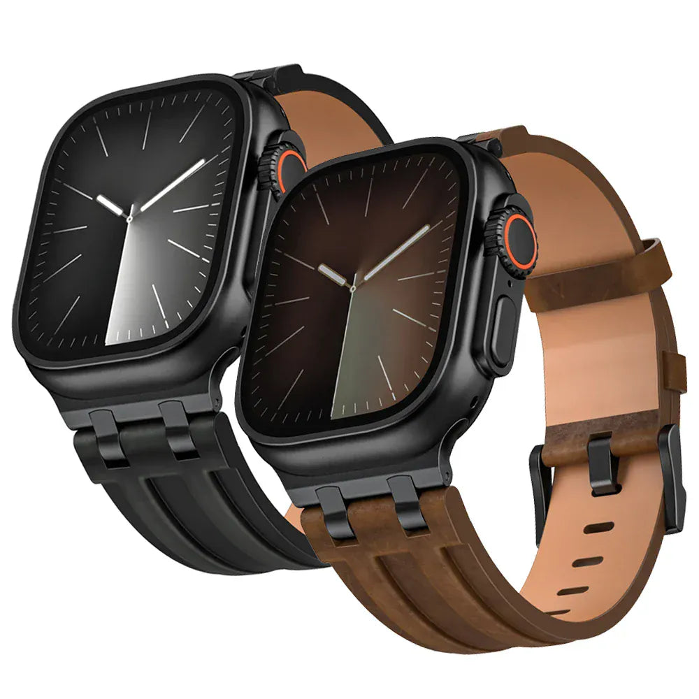 Brushed Leather Watch Band