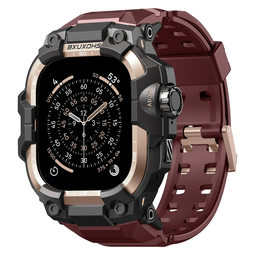 Tactical Watch Band With Built In Case Wine red / 49mm Ultra 3 2 1 200000049:496#Wine red;200000051:100016950#49mm Ultra 3 2 1;200007763:201336100