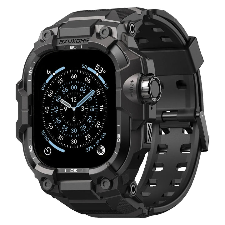 Tactical Watch Band With Built In Case Knight Black / 49mm Ultra 3 2 1 200000049:201449062#Knight Black;200000051:100016950#49mm Ultra 3 2 1;200007763:201336100