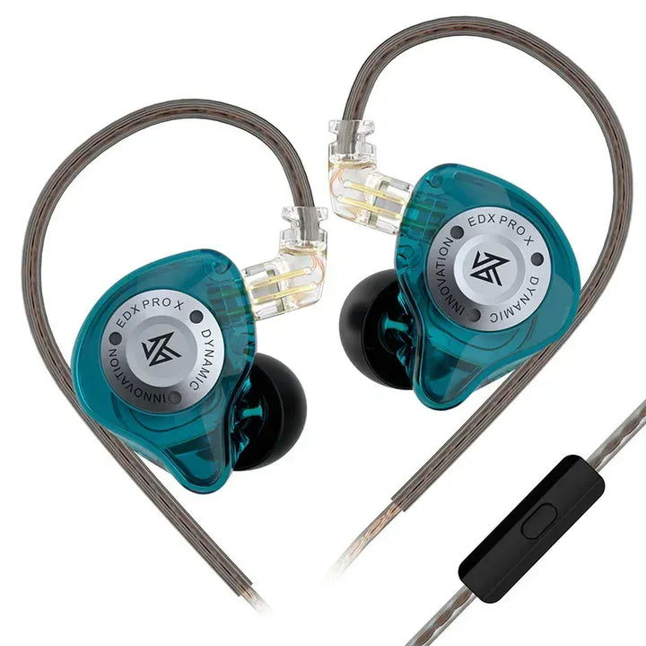 Wired Earbud Headphones Cyan MIC 14:366#Cyan MIC