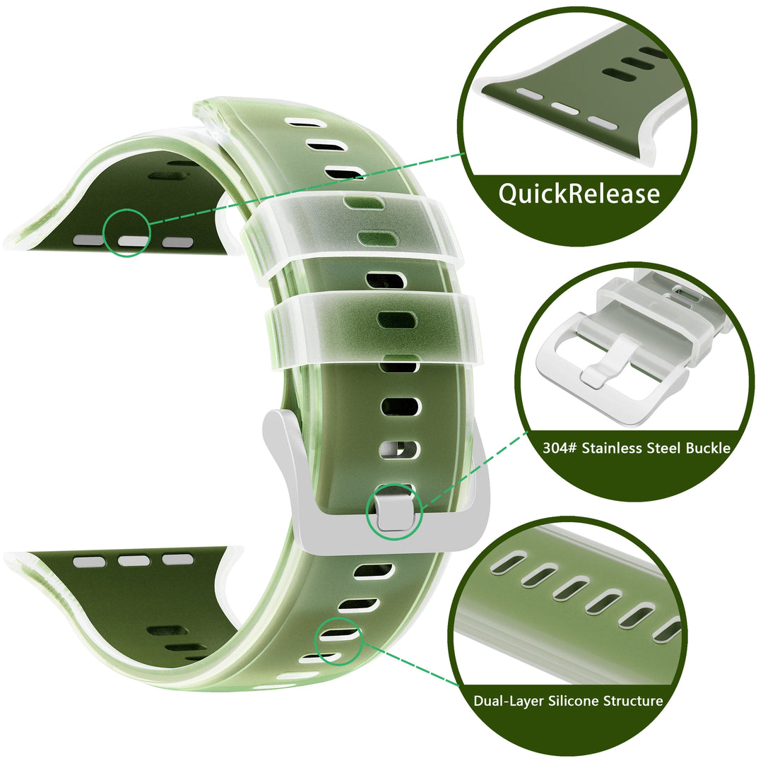 Transparent Silicone Watch Band
