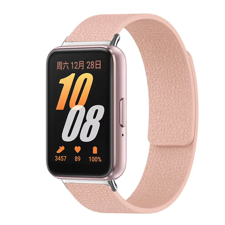 Silicone Magnetic Loop Band For Samsung Fit 3 Pink / China Mainland / for Galaxy fit 3 200000049:496#Pink;200000051:100016945#for Galaxy fit 3;200007763:201336100