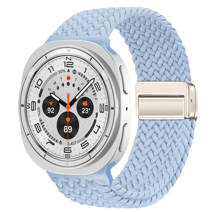 Braided Magnetic Sports Band For Samsung Watch 8 light blue / galaxy watch 8 44mm 200000049:1366657163#light blue;200000051:201336458#galaxy watch 8 44mm;200007763:201336100