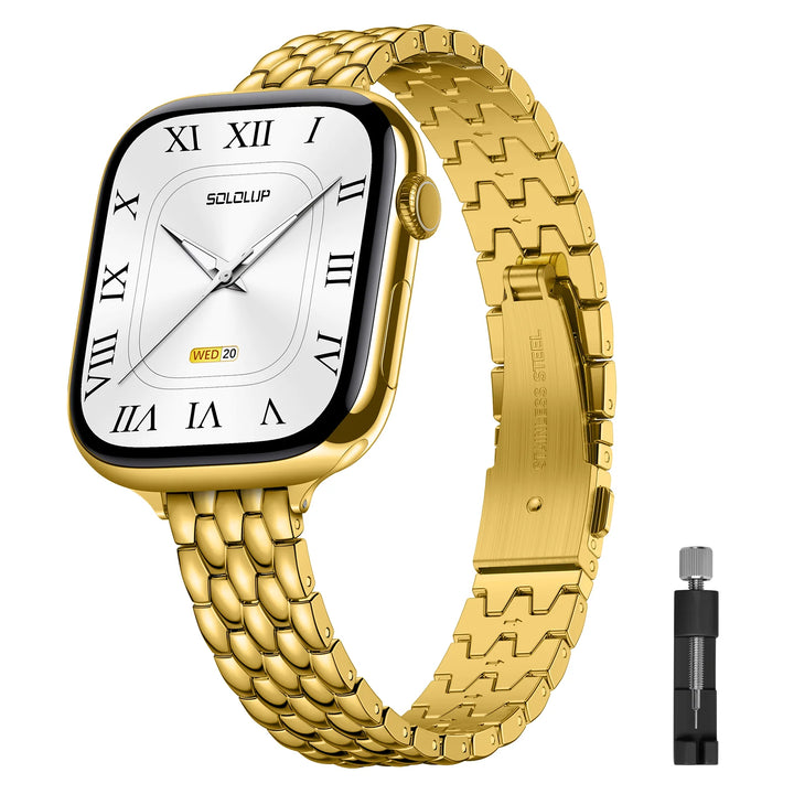 Pebble Link Stainless Steel Watch Band