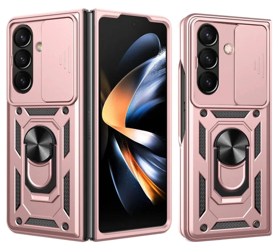 Magnetic Shockproof Case With Camera Cover For Samsung Z Fold Galaxy Z Fold 4 / Rose Gold 10:477#for Galaxy Z Fold 4;14:1052#Rose Gold