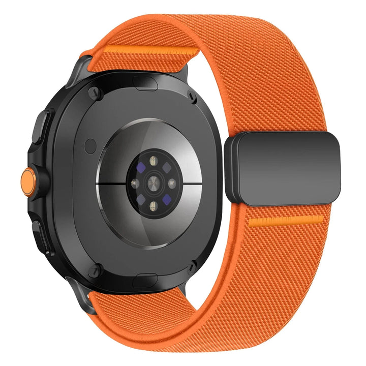 Magnetic Nylon Sports Band For Samsung Watch 8 orange / galaxy watch 8 44mm 200000049:200966040#orange;200000051:201336458#galaxy watch 8 44mm;200007763:201336100
