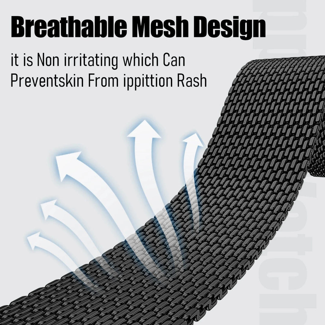 Thick Milanese Stainless Steel Watch Band For Samsung