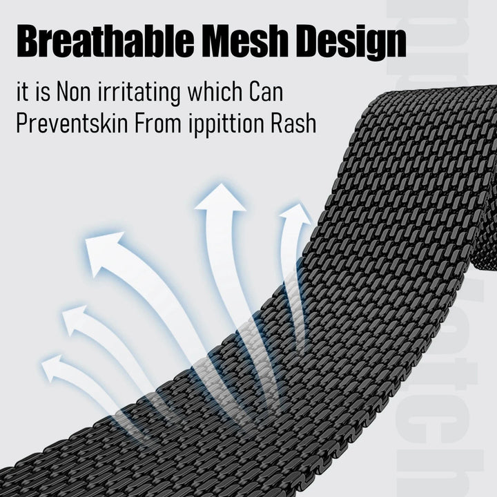 Thick Milanese Stainless Steel Watch Band For Samsung