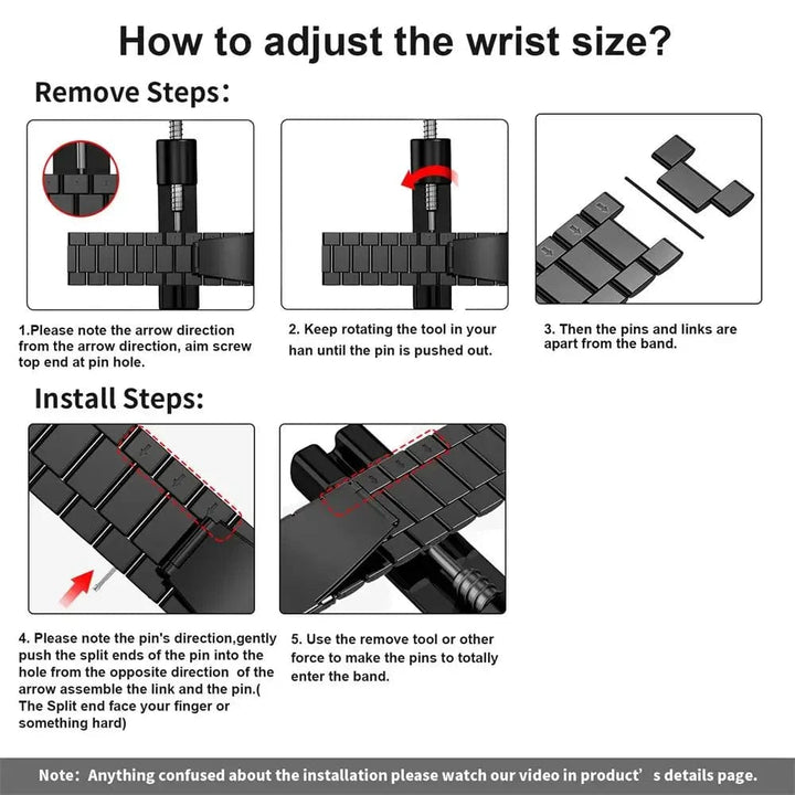 Stainless Steel Watch Band For Samsung Fit 3