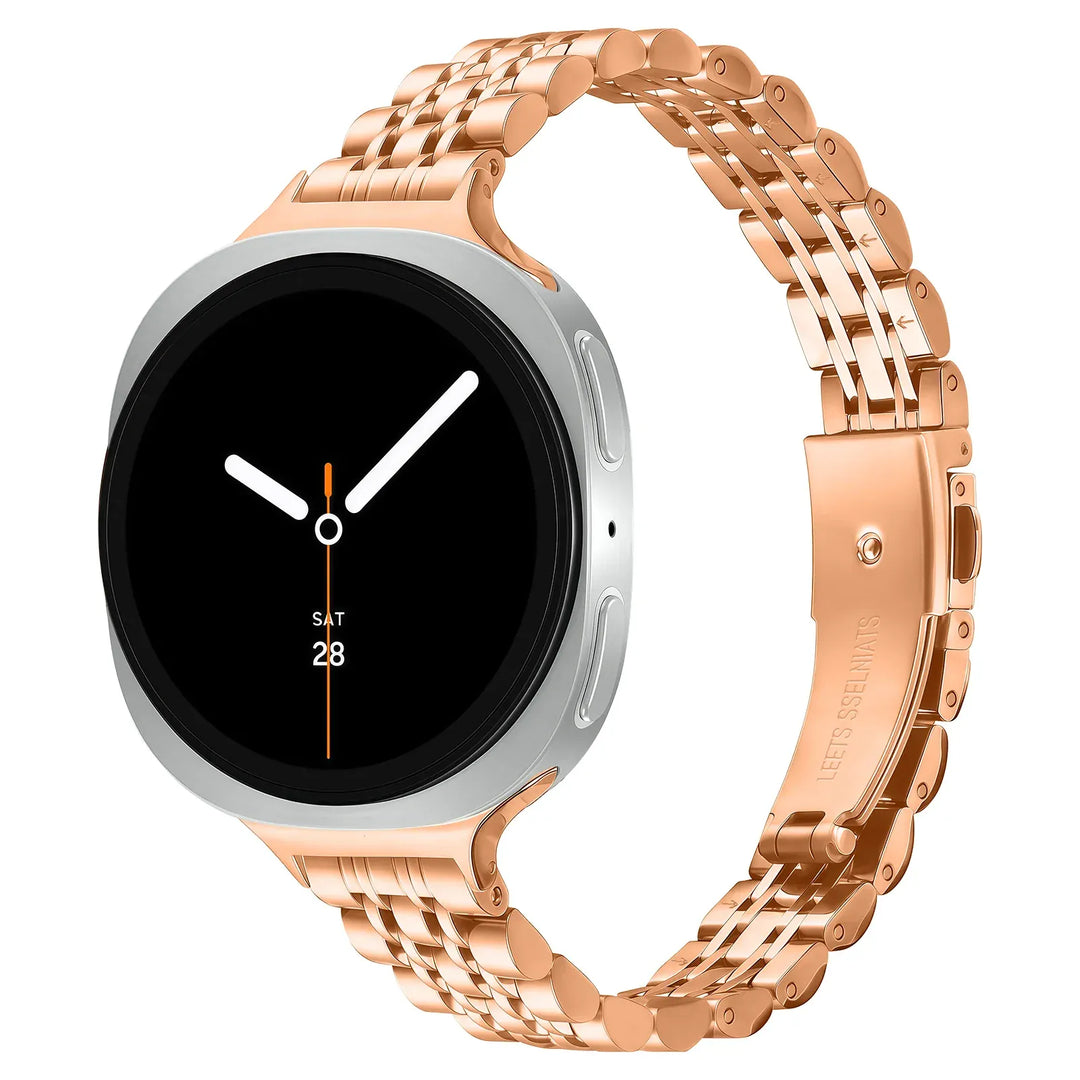 Slim Stainless Steel Bracelet Band For Samsung Watch 8 Galaxy watch 8 40mm / Slim Rose Gold DX250920203&DP204130301