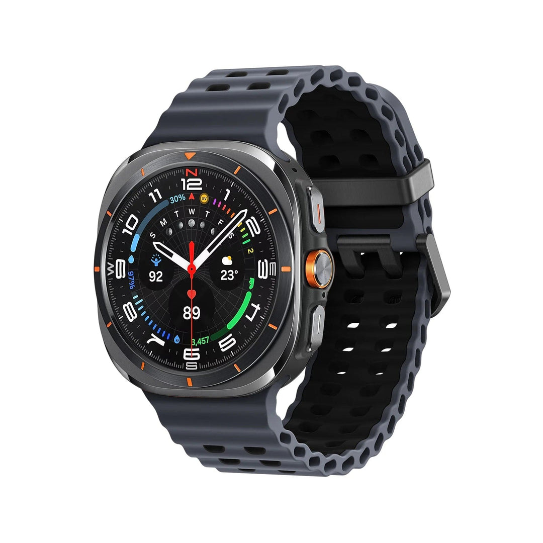 Rugged 2 Tone Sports Watch Band For Samsung Watch 7 Ultra coal black-black / galaxy watch ultra 200000049:201449057#coal black-black;200000051:100016944#galaxy watch ultra;200007763:201336100